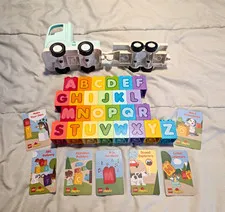 LEGO Duplo Alphabet Letter Blocks Lot  & Discontinued DUPLO Yoto Cards