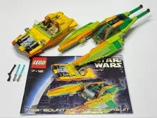 LEGO Star Wars Bounty Hunter Pursuit 7133 In 2002 Used Retired W/Manual P2