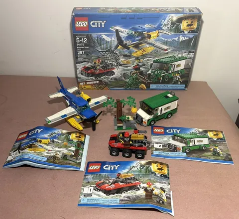 LEGO CITY: Mountain River Heist 60175 100% complete w/ Instructions, box & figs