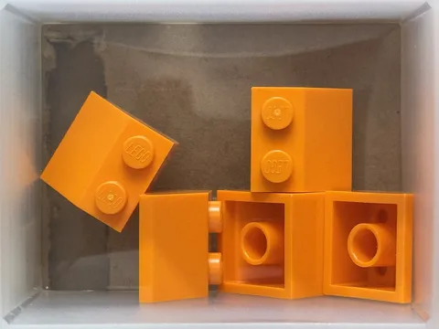 LEGO Parts - Orange Slope 45 2 x 2 - No 3039 - QTY 5