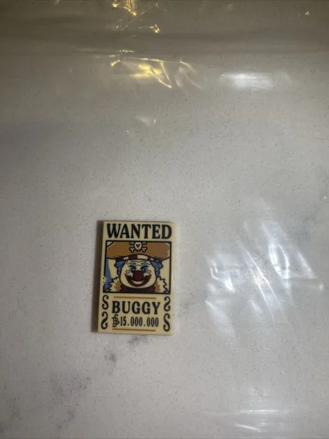 LEGO One Piece BUGGY THE CLOWN Wanted Poster 75636 75637 75638 75639 NEW Luffy