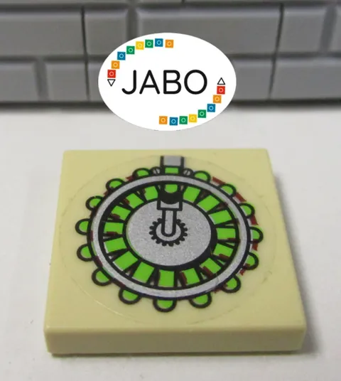 (D12/5/10) LEGO 3068pb0631 Tile 2x2 Sticker 7298 Dino Air Tracker