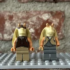 Lego Star Wars Minifigure Lot Jar Jar sw0301 And Gungan Warrior sw0302 7929