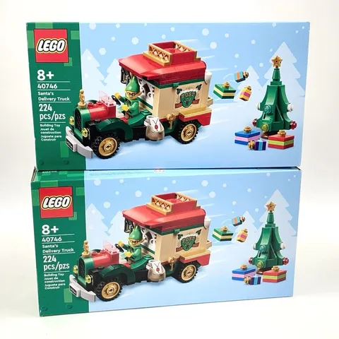 2x Sealed & Retired LEGO 40746; Santa's Delivery Truck