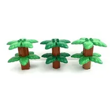 6 Lego Duplo Bright Green Palm Tree Jungle Tropical Pieces 31059 98225 31061 Lot