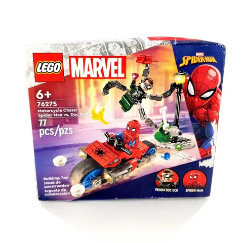 LEGO Super Heroes: Motorcycle Chase: Spider-Man Vs. Doc Ock (76275) Brand New