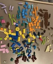 Lego Finishing Pieces, Flat And Curved, 200 Pieces, Washed