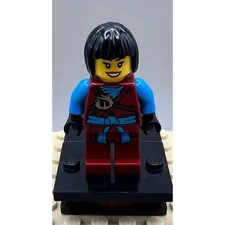 LEGO Ninjago Nya njo0303 Minifigure Dark Red Azure Blue Robe Bob Hair