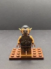 lego The Hobbit Gundabad Orc Hair hairline crack on left side lor076 Minifigure