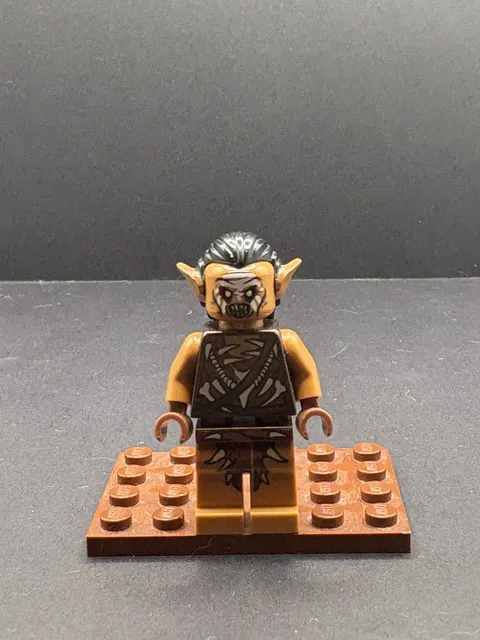 lego The Hobbit Gundabad Orc Hair hairline crack on left side lor076 Minifigure