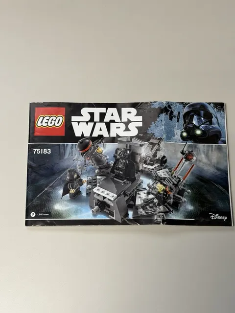 LEGO Star Wars Darth Vader Transformation Instruction Manual Only (75183)