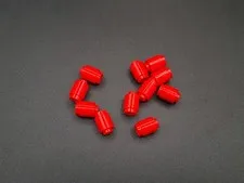 LEGO - 10x - Brick - Round Brick - 1x1 - Red - Red - 3062