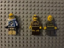 Lego minifigure assorted lot of 3. Lego Castle/DC all mixed