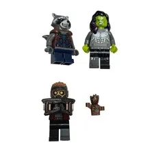 LEGO Marvel Guardians of the Galaxy Minifigure Lot of 4 Figures incl Groot