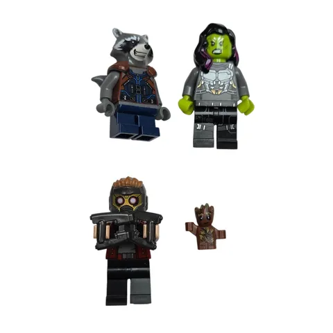 LEGO Marvel Guardians of the Galaxy Minifigure Lot of 4 Figures incl Groot