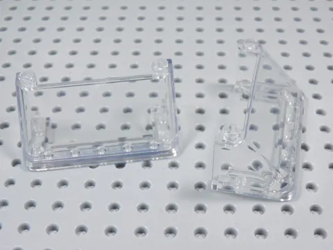 LEGO Lot of 2 Trans Clear 3x6x2 Windscreen Windshield Vehicle Minifig BU