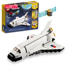 LEGO Creator 3 in 1 Space Shuttle Toys - Building pack of 1, White