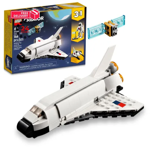 LEGO Creator 3 in 1 Space Shuttle Toys - Building pack of 1, White