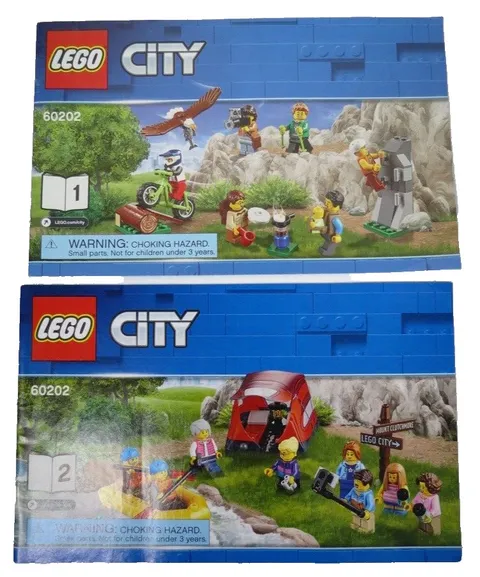 Lego City Lego Manuals Number 60202 Includes Two Books 1 and 2 – No Bricks