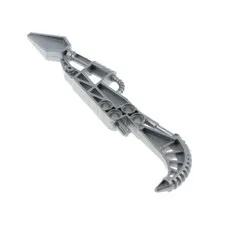 1x LEGO Bionicle Weapon Battle Stab Flat Silver Gray Sword Shield Rorzakh 47339