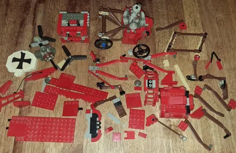 PN Lego Red Baron 10024 Used Partial Build Sculptures Incomplete No Manual