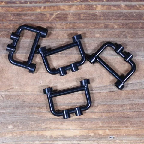 LEGO Part 4083 Black Bar 1 x 4 x 2 with Open Studs Ladder Railing Fence Qty 4