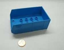 Lego Duploe BLUE TRAILER DUMP TRUCK BUCKET BED BIN Replacement Part
