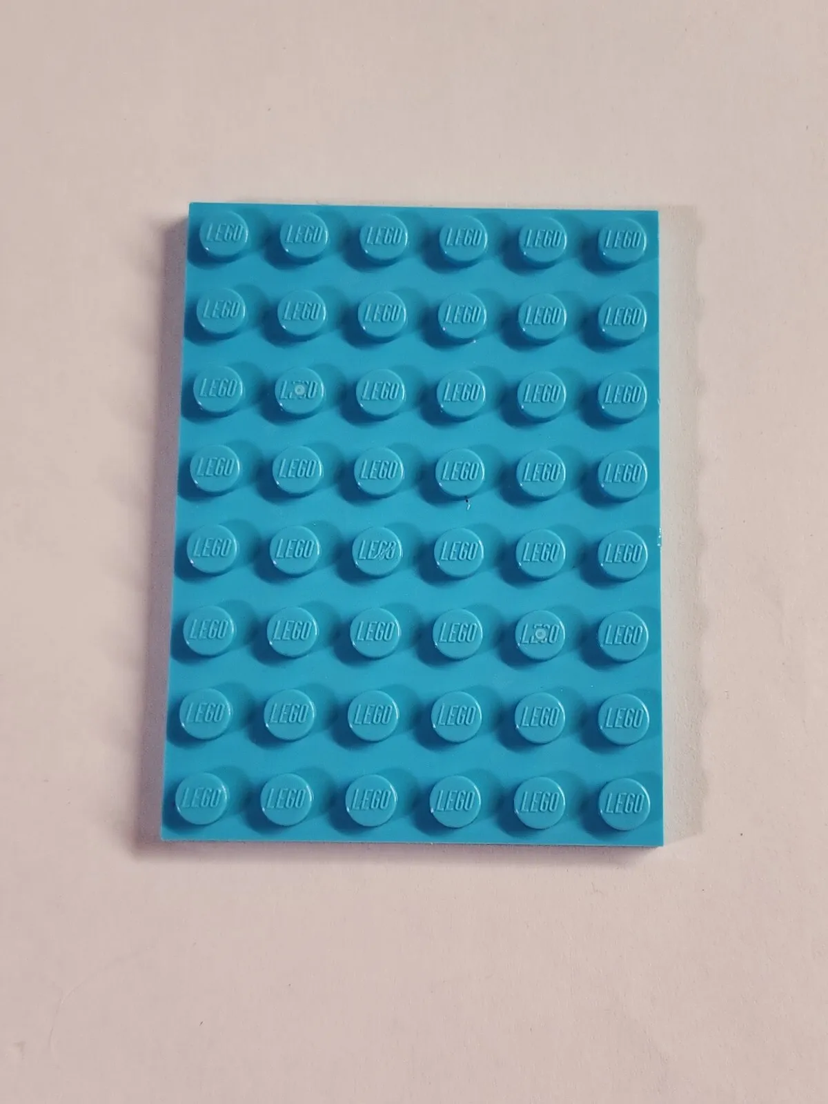 LEGO Parts ● Medium Azure Plate 6 x 8 ● # 3036 ● QTY 1