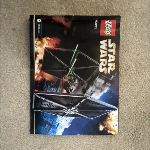 LEGO Star Wars TIE Fighter 75095 Instruction Manual Booklet English