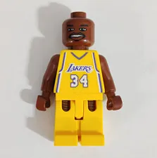 LEGO Shaquille O’Neal Lakers #34 Sports Basketball Minifigure 2003 Vintage