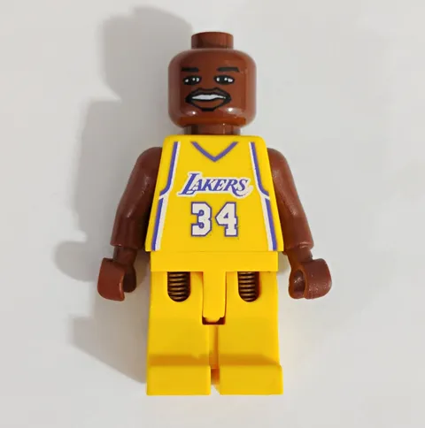 LEGO Shaquille O’Neal Lakers #34 Sports Basketball Minifigure 2003 Vintage