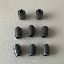 LEGO 8x NEW Pieces Round Brick 1x1 Open Stud DARK BLUISH GREY #3062