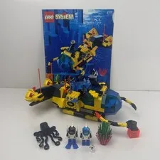 Lego 6175 Crystal Explorer Sub Auqazone 1995 Vintage Set 100% Complete