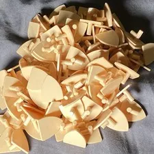 LEGO Blank Shield Tan Castle Army Building Minifigure Accessories Lot Of 100