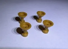 Lego Lot Of 4 Warm Gold Cups Cup Wine Glass Glasses  Kitchen New