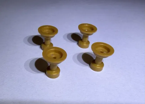 Lego Lot Of 4 Warm Gold Cups Cup Wine Glass Glasses  Kitchen New
