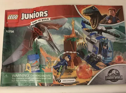 LEGO Juniors Jurassic World 10756 Instructions Only No Bricks