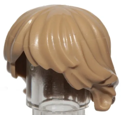 Lego 75419 Part 92746 SW Luke Skywalker Minifig HAIR Dark Tan Tousled Wig D13