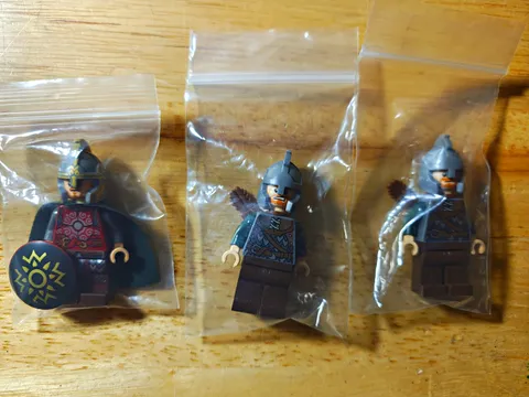 LEGO Minifigures Lot of 3 Lord Of The Rings. Rohan Soldiers