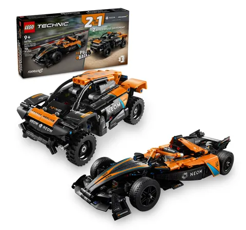 LEGO 66784 Technic NEOM McLaren Racing Gift Set, 704 Pieces, 2 Pull-Back Race