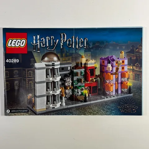 MANUAL ONLY - LEGO 40289 HARRY POTTER Diagon Alley Handbook Manual