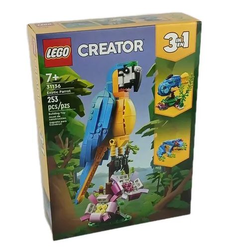 LEGO® Creator™ Exotic Parrott  3 in 1  Building Set 31136 253 Piece