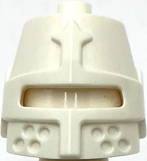 Lego New White Minifigure Headgear Helmet Castle Closed with Eye Slit Part