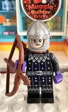 Lego Medieval Knight Minifigure With Custom Helmet