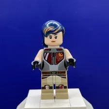 LEGO® Minifig sw0616 - Sabine Wren - Dark Blue with Orange Highlights Hair
