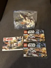 LEGO Star Wars: Republic Tank And Escape POD Lot With Manuals No Mini Figs