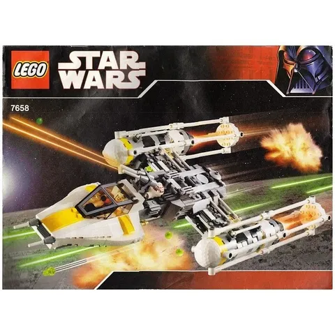 LEGO 7658 Star Wars Y-Wing Fighter  Incomplete Set