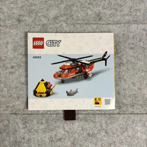 Lego Instruction Booklet Manual ONLY - City - Coast Guard Helicopter - 60503