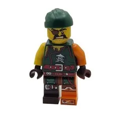 LEGO Minifigure Minifig Ninjago Skybound Sqiffy njo215 No Neck Bracket
