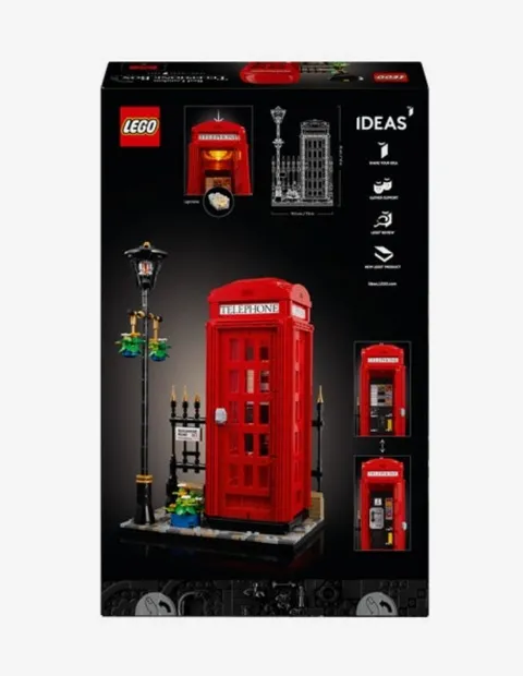 LEGO Ideas 21347 Red London Telephone Box 1460 PCS New Sealed